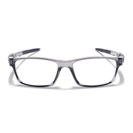 Voyage Striker Grey Rectangle Eyeglasses for Men & Women - MG6142-C4