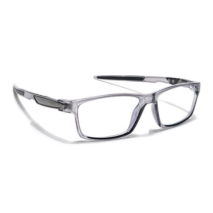Voyage Striker Grey Rectangle Eyeglasses for Men & Women - MG6142-C4