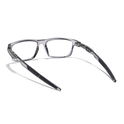 Voyage Striker Grey Rectangle Eyeglasses for Men & Women - MG6142-C4