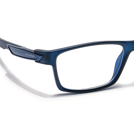 Voyage Striker Black Rectangle Eyeglasses for Men & Women - MG6143-C5