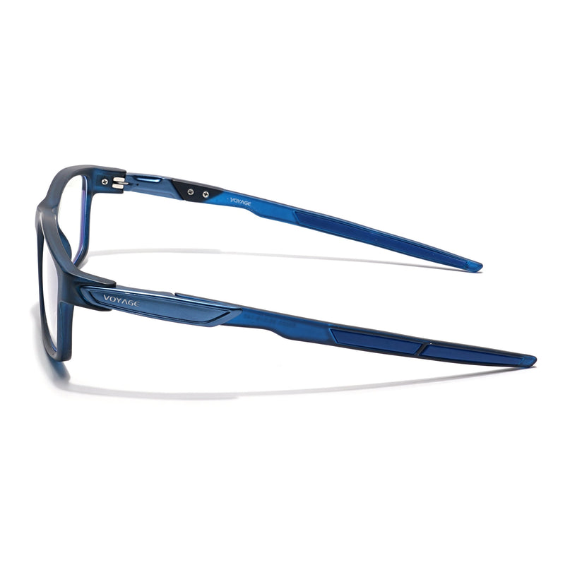 Voyage Striker Black Rectangle Eyeglasses for Men & Women - MG6143-C5