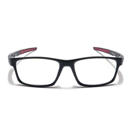 Voyage Striker Black Rectangle Eyeglasses for Men & Women - MG6144-C6