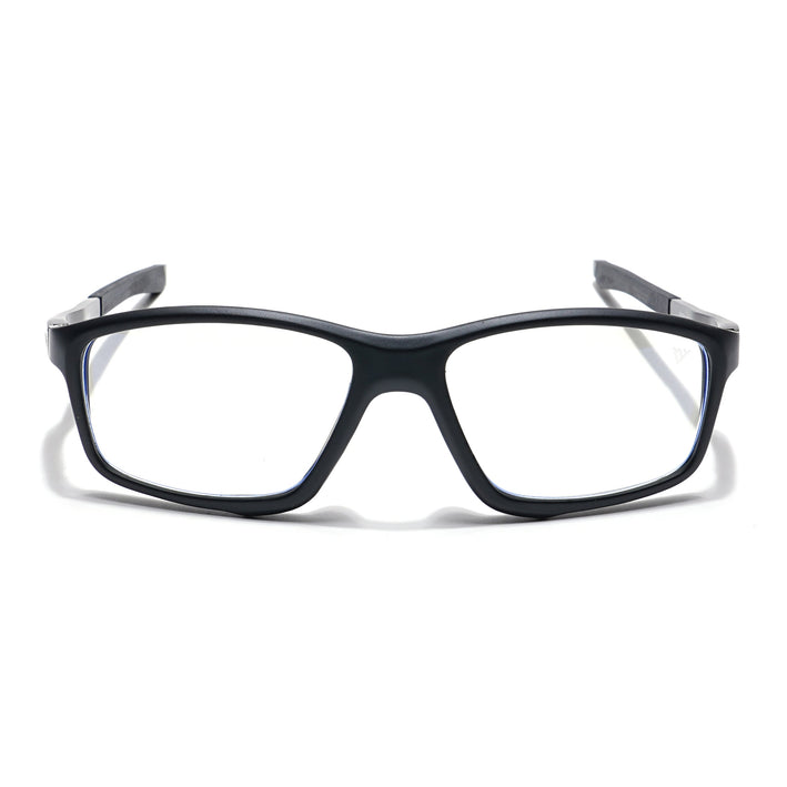 Voyage Striker Black Rectangle Eyeglasses for Men & Women - MG6146-C2