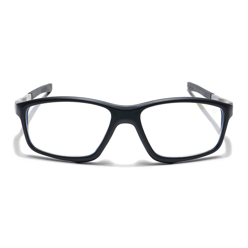 Voyage Striker Black Rectangle Eyeglasses for Men & Women - MG6146-C2