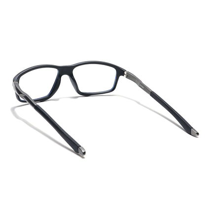 Voyage Striker Black Rectangle Eyeglasses for Men & Women - MG6146-C2