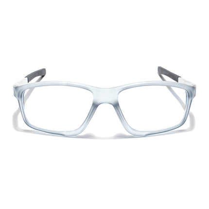 Voyage Striker Light Grey Rectangle Eyeglasses for Men & Women - MG6147-C3