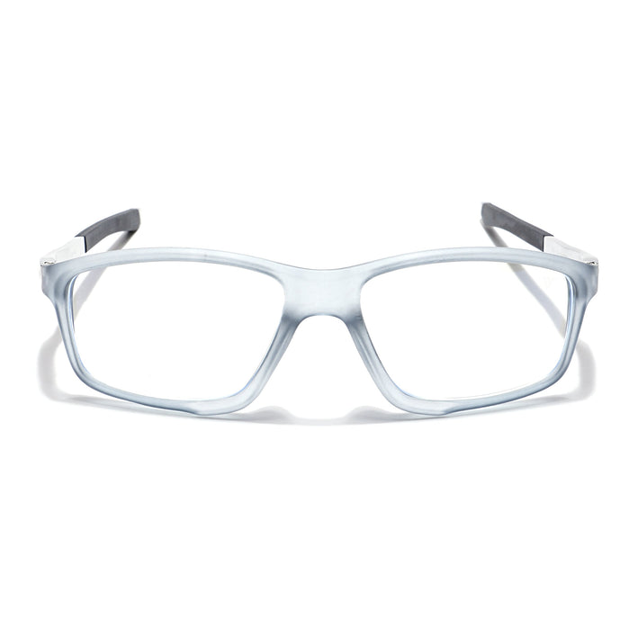 Voyage Striker Light Grey Rectangle Eyeglasses for Men & Women - MG6147-C3