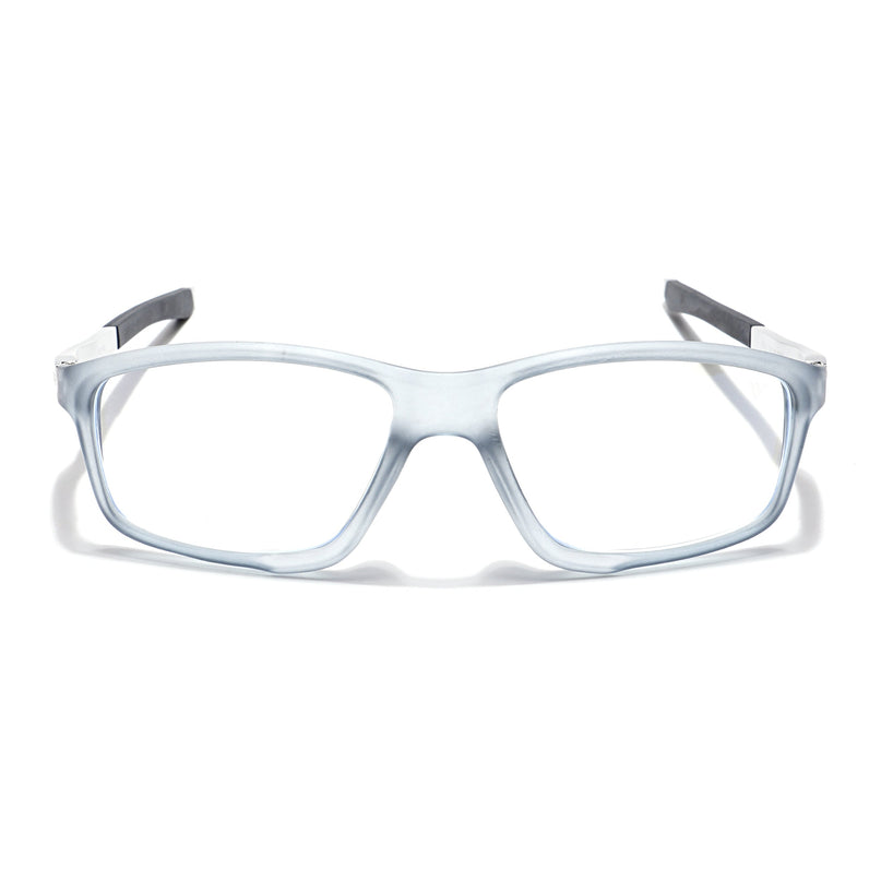 Voyage Striker Light Grey Rectangle Eyeglasses for Men & Women - MG6147-C3