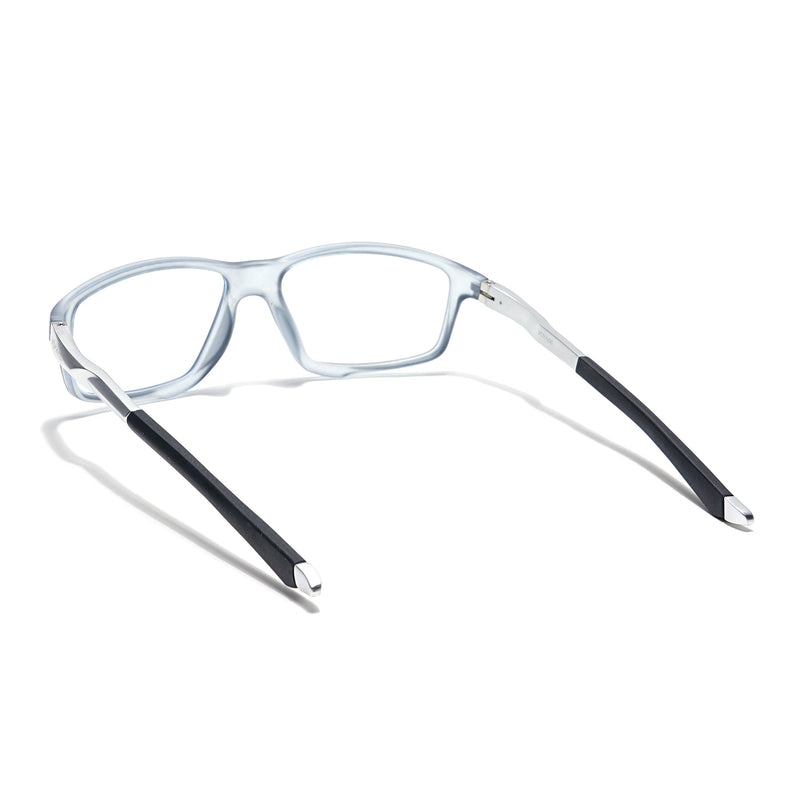 Voyage Striker Light Grey Rectangle Eyeglasses for Men & Women - MG6147-C3
