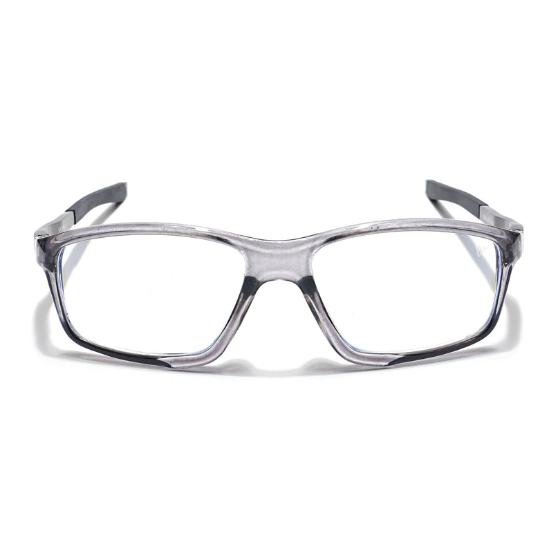 Voyage Striker Grey Rectangle Eyeglasses for Men & Women - MG6148-C4
