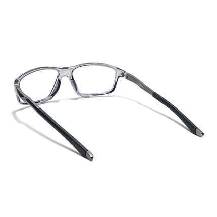 Voyage Striker Grey Rectangle Eyeglasses for Men & Women - MG6148-C4