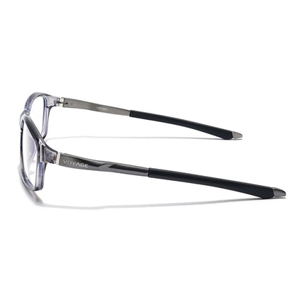 Voyage Striker Grey Rectangle Eyeglasses for Men & Women - MG6148-C4