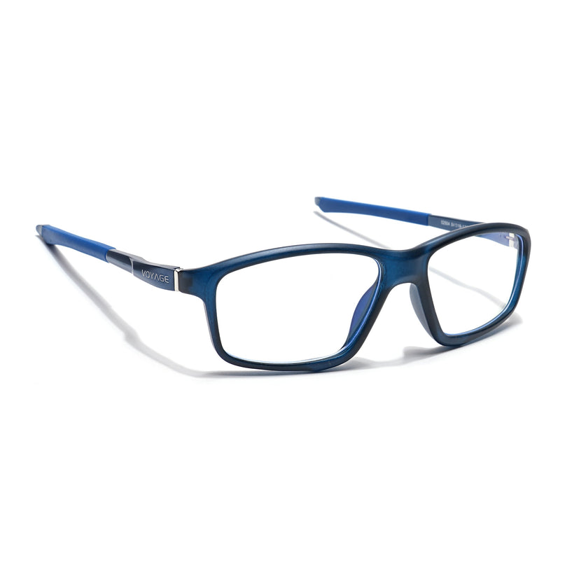 Voyage Striker Black Rectangle Eyeglasses for Men & Women - MG6149-C5