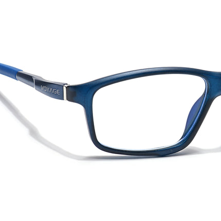 Voyage Striker Black Rectangle Eyeglasses for Men & Women - MG6149-C5