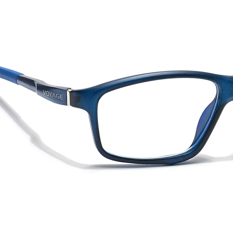 Voyage Striker Black Rectangle Eyeglasses for Men & Women - MG6149-C5