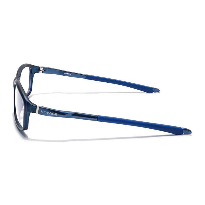 Voyage Striker Black Rectangle Eyeglasses for Men & Women - MG6149-C5