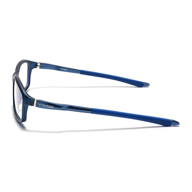 Voyage Striker Black Rectangle Eyeglasses for Men & Women - MG6149-C5