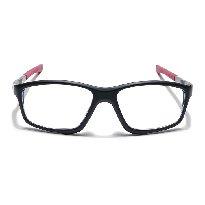 Voyage Striker Black Rectangle Eyeglasses for Men & Women - MG6150-C6