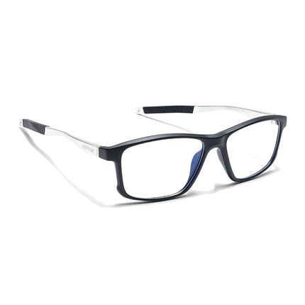 Voyage Striker Black Rectangle Eyeglasses for Men & Women - MG6151-C1