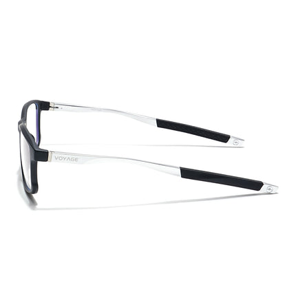 Voyage Striker Black Rectangle Eyeglasses for Men & Women - MG6151-C1