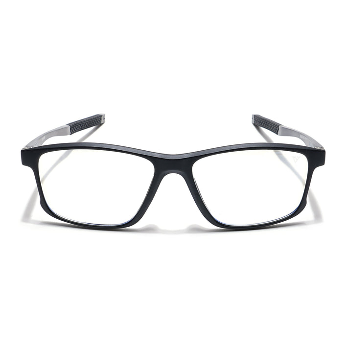 Voyage Striker Black Rectangle Eyeglasses for Men & Women - MG6152-C2