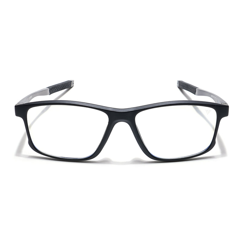 Voyage Striker Black Rectangle Eyeglasses for Men & Women - MG6152-C2