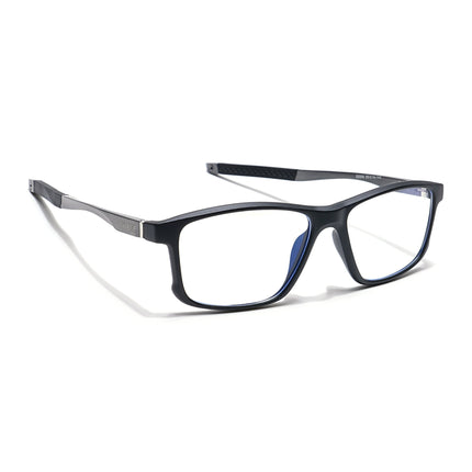 Voyage Striker Black Rectangle Eyeglasses for Men & Women - MG6152-C2