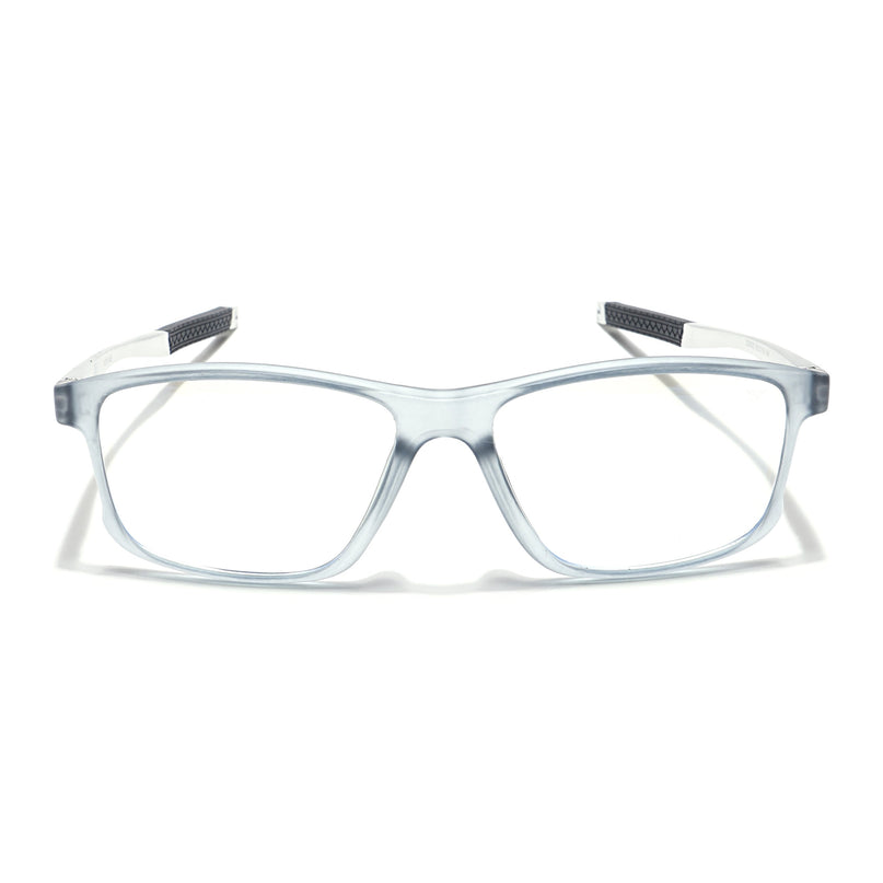 Voyage Striker Light Grey Rectangle Eyeglasses for Men & Women - MG6153-C3
