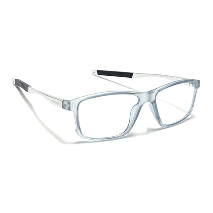 Voyage Striker Light Grey Rectangle Eyeglasses for Men & Women - MG6153-C3