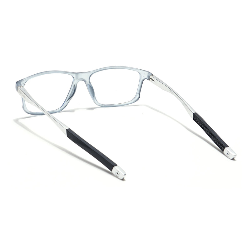 Voyage Striker Light Grey Rectangle Eyeglasses for Men & Women - MG6153-C3