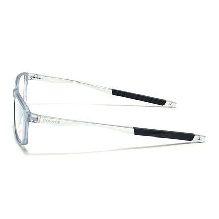Voyage Striker Light Grey Rectangle Eyeglasses for Men & Women - MG6153-C3