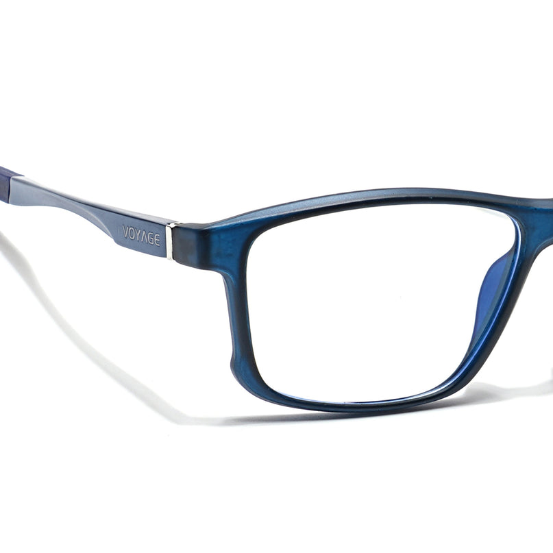 Voyage Striker Black Rectangle Eyeglasses for Men & Women - MG6155-C5
