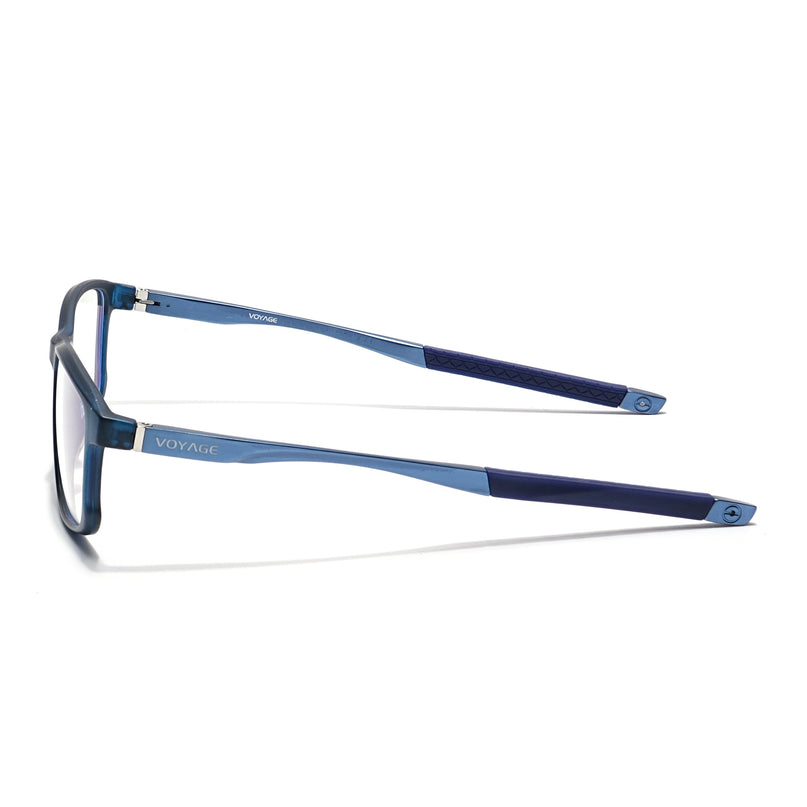 Voyage Striker Black Rectangle Eyeglasses for Men & Women - MG6155-C5
