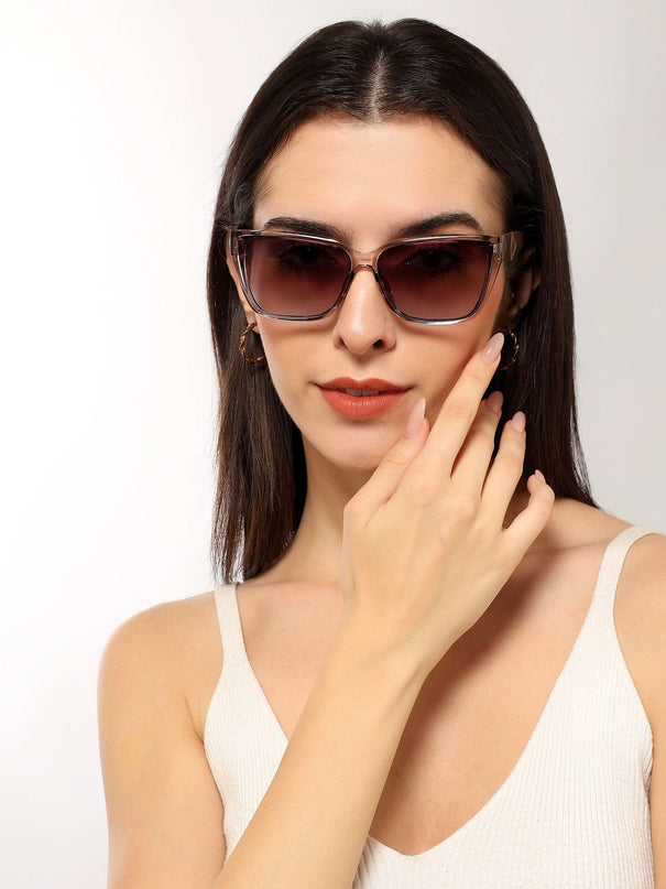 Eyejack Grey Cateye Sunglasses for Women (5447CL1197)