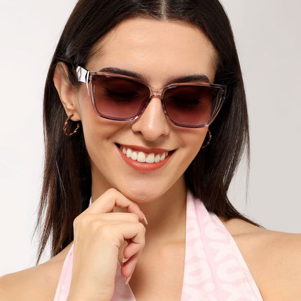 Eyejack Purple Cateye Sunglasses for Women (5447CL1200)