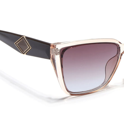 Eyejack Brown Cateye Sunglasses for Women (5447CL1201)