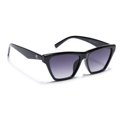 Eyejack Shine Black Cateye Sunglasses for Women (5501CL1286)