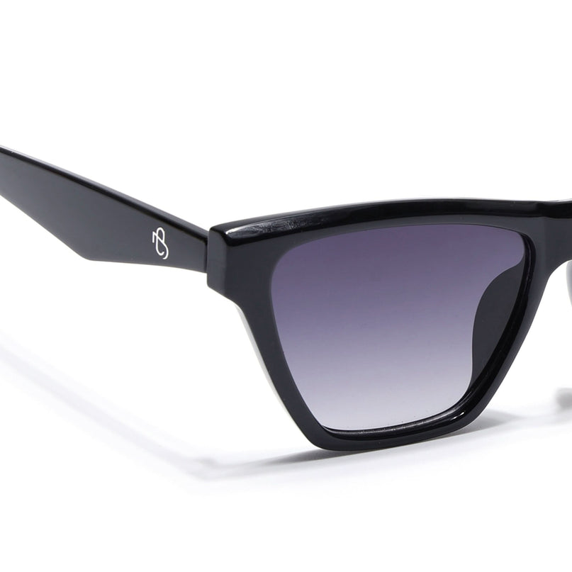 Eyejack Shine Black Cateye Sunglasses for Women (5501CL1286)