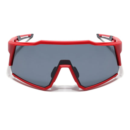 Eyejack Red Wrap Around Sunglasses for Men & Women (5542CL1295)