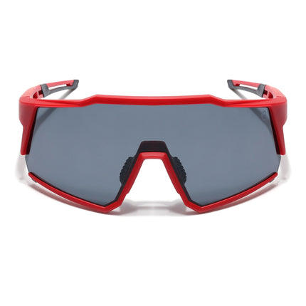 Eyejack Red Wrap Around Sunglasses for Men & Women (5542CL1295)
