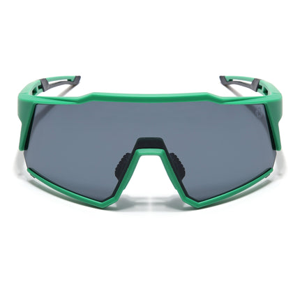 Eyejack Green Wrap Around Sunglasses for Men & Women (5542CL1296)