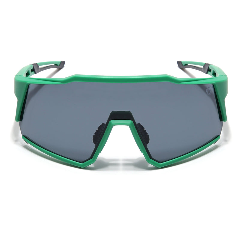 Eyejack Green Wrap Around Sunglasses for Men & Women (5542CL1296)