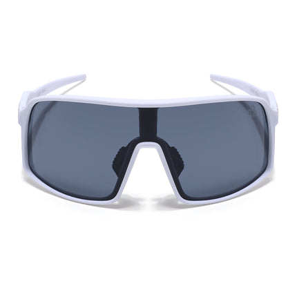 Eyejack White Wrap Around Sunglasses for Men & Women (5606CL1298)