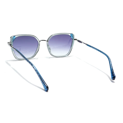 Voyage Select Cateye Sunglasses (Grey & Clear Lens | Grey Frame - SLMG6106)