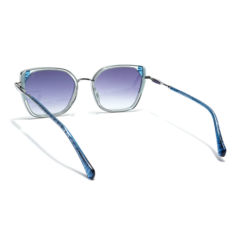 Voyage Select Cateye Sunglasses (Grey & Clear Lens | Grey Frame - SLMG6106)