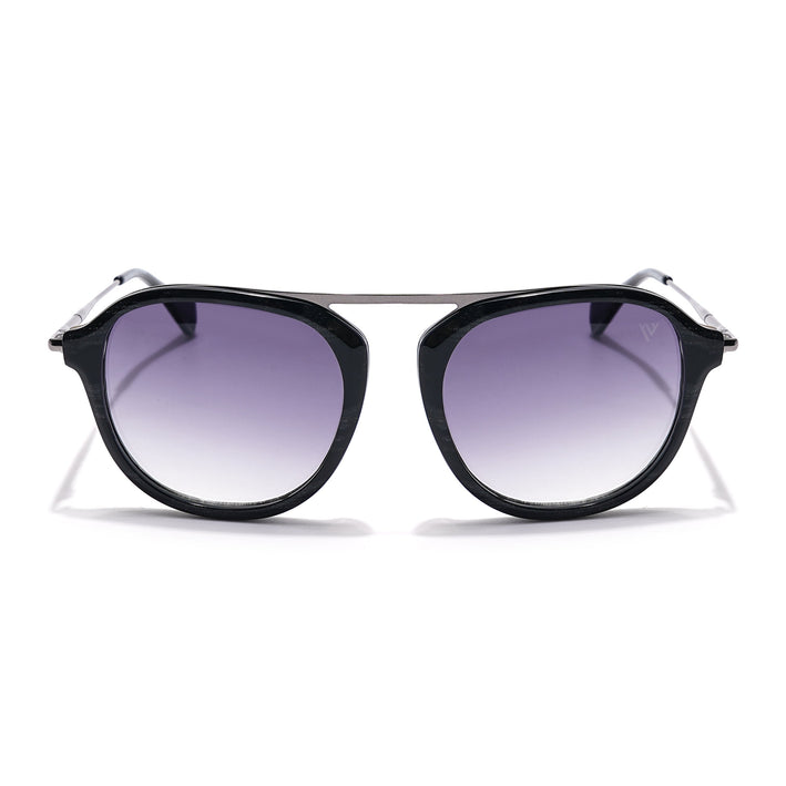 Voyage Select Wayfarer Sunglasses (Grey & Clear Lens | Black Frame - SLMG6114)