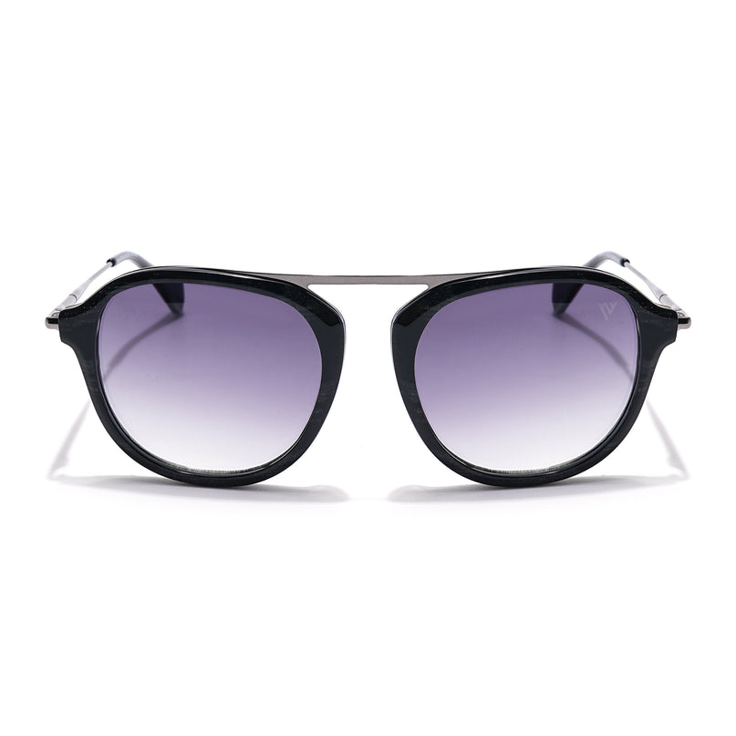 Voyage Select Wayfarer Sunglasses (Grey & Clear Lens | Black Frame - SLMG6114)