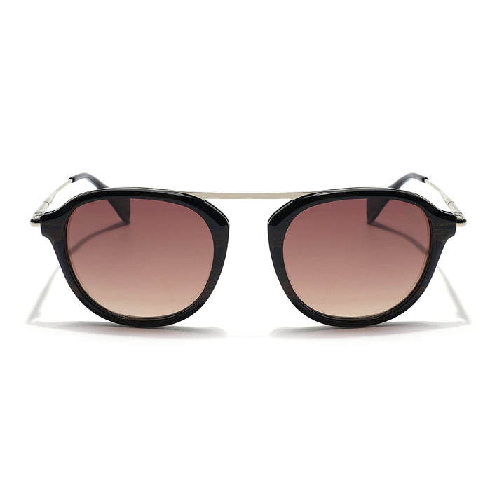 Voyage Select Wayfarer Sunglasses (Brown & Clear Lens | Black & Brown Frame - SLMG6117)