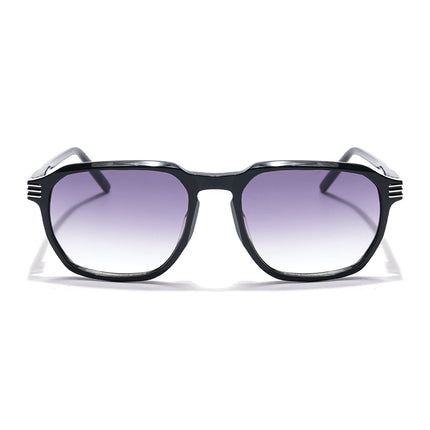 Voyage Select Square Sunglasses (Grey & Clear Lens | Black Frame - SLMG6121)