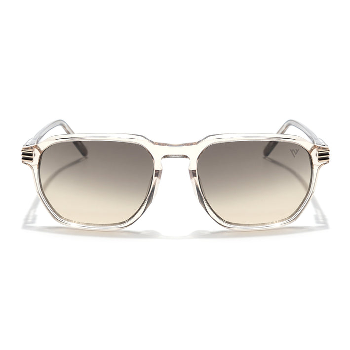 Voyage Select Square Sunglasses (Grey & Light Brown Lens | Transparent Brown Frame - SLMG6122)